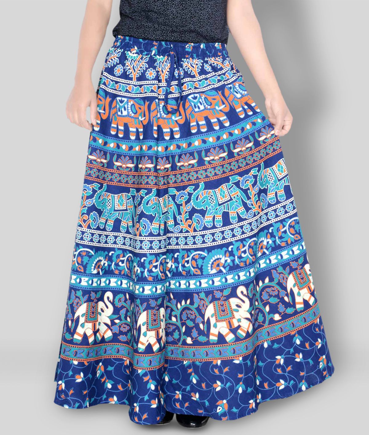 Sttoffa - Blue Cotton Women's Wrap Skirt ( Pack of 1 )