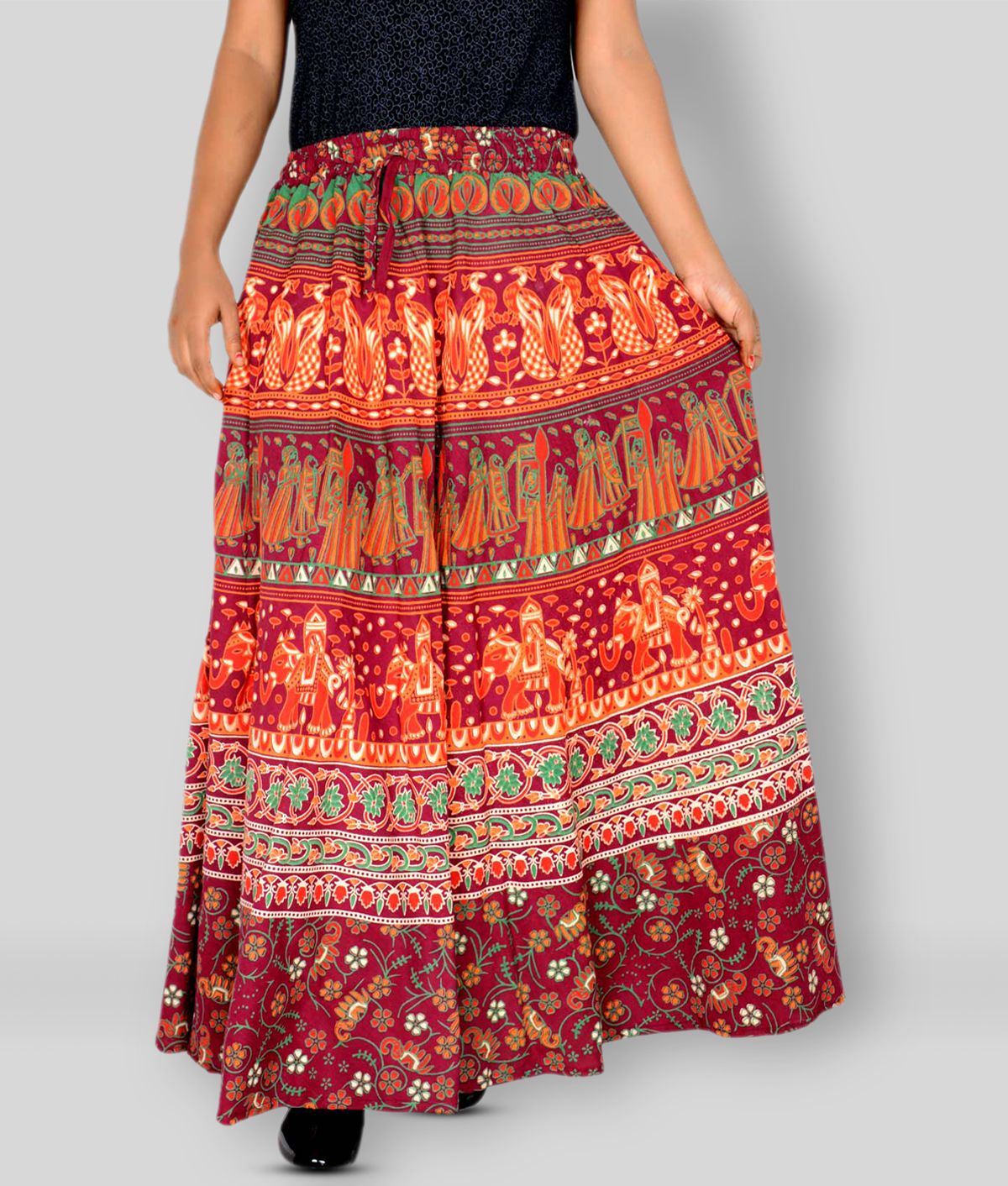     			Sttoffa - Multicolor Cotton Women's Wrap Skirt ( Pack of 1 )