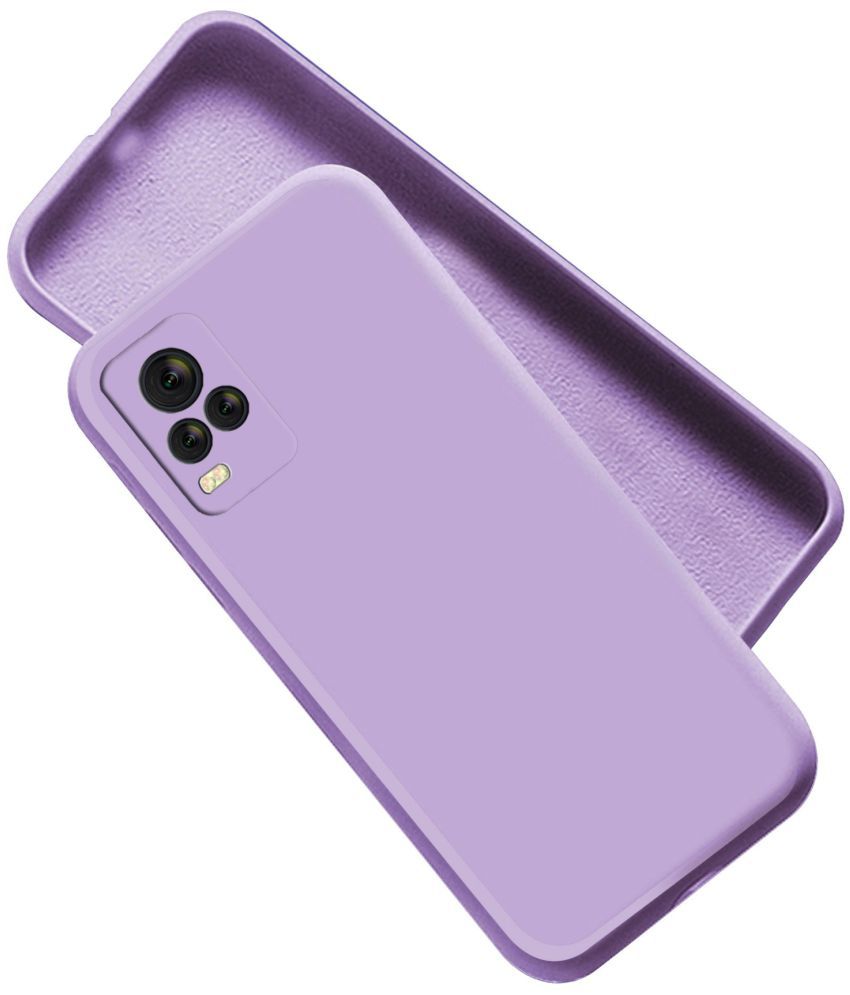     			Artistque - Purple Silicon Silicon Soft cases Compatible For Vivo V20 Pro ( Pack of 1 )