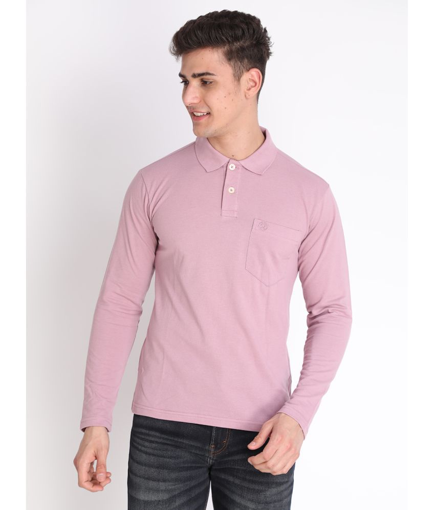     			Chkokko - Pink Cotton Blend Regular Fit Men's Polo T Shirt ( Pack of 1 )