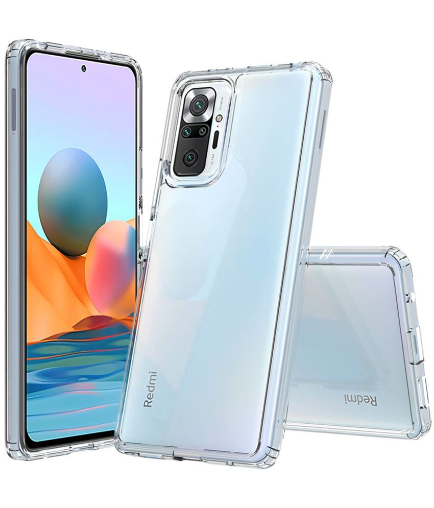     			Doyen Creations - Transparent Silicon Shock Proof Case Compatible For Xiaomi Redmi Note 10 Pro ( Pack of 1 )