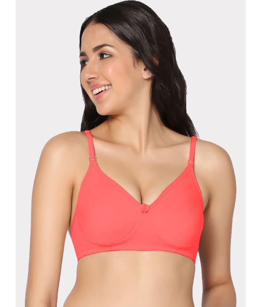     			IN CARE LINGERIE Cotton Lightly Padded Women's T-Shirt Bra ( Red )