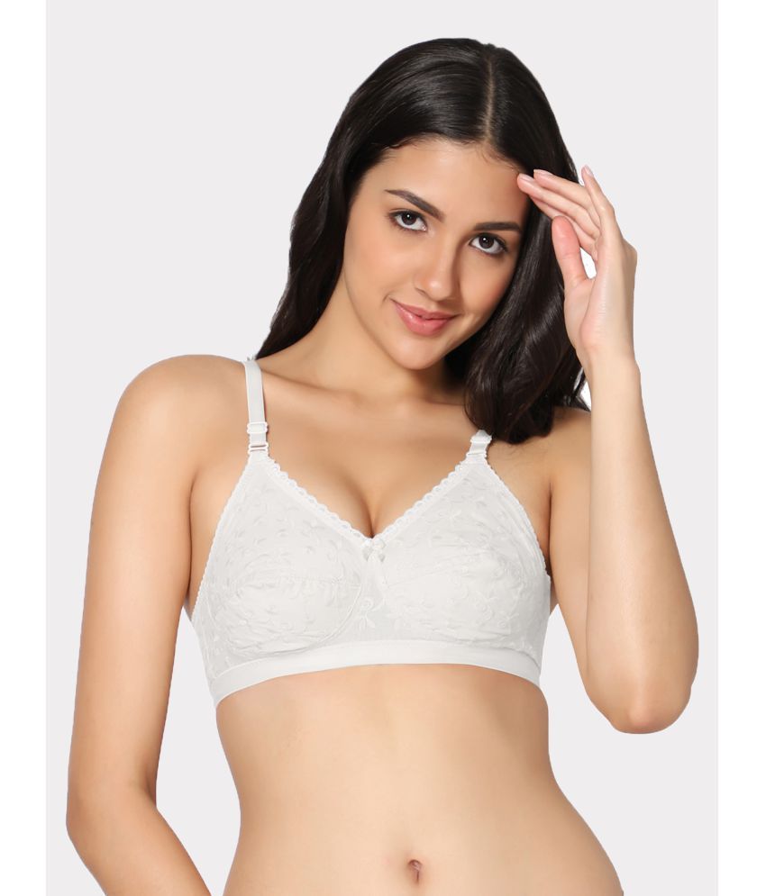     			IN CARE LINGERIE - White Cotton Non Padded Women's T-Shirt Bra ( Pack of 1 )