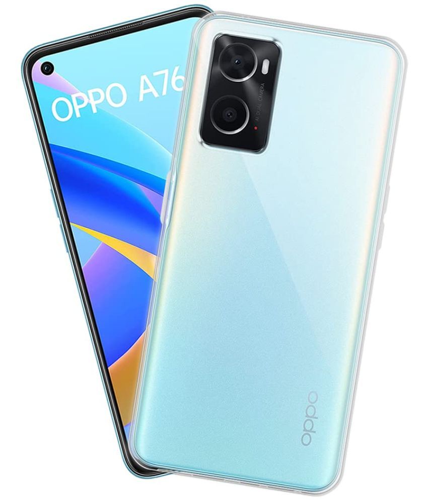     			Kosher Traders - Transparent Silicon Silicon Soft cases Compatible For Oppo A76 ( Pack of 1 )