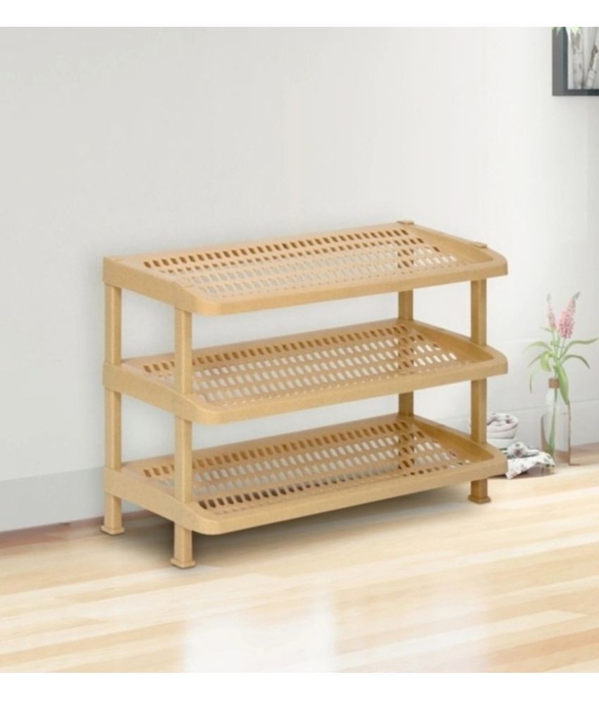Nilkamal Limited Beige Plastic Storage Racks ( Pack of 1 ) Buy