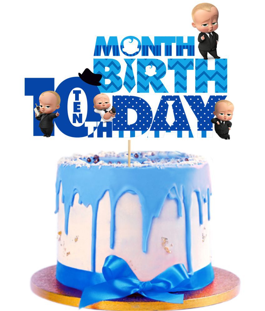     			Boss Baby Month Cake Topper (10th Month)