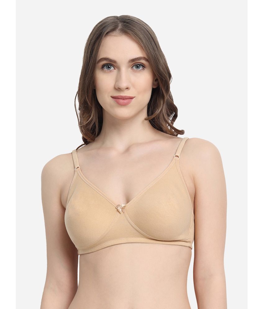     			VStar Cotton Blend Non Padded Women's T-Shirt Bra ( Beige )