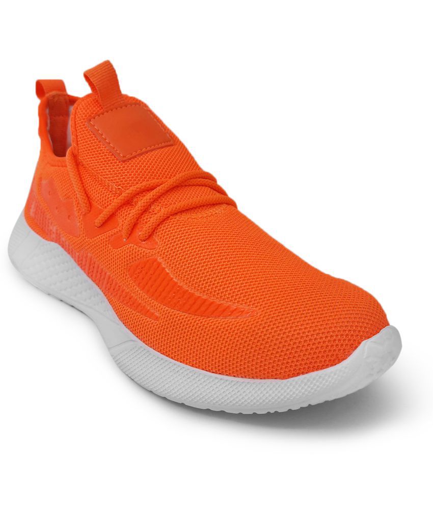     			UrbanMark Men Light Weight Trekking, Running, Sneakers Shoes- Orange