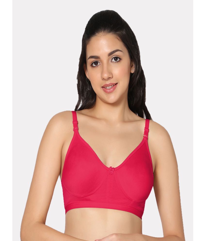     			IN CARE LINGERIE Cotton Non Padded Women's T-Shirt Bra ( Magenta )