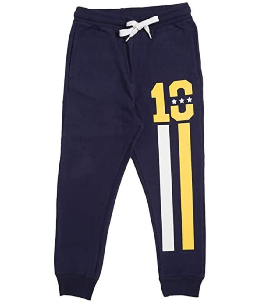     			NammaBaby Pack of 1 Boys Fleece Trackpant ( Navy )