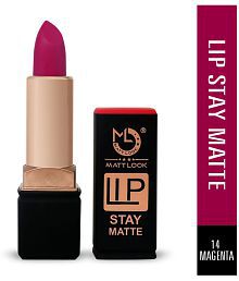 matt look - Magenta Matte Lipstick 7