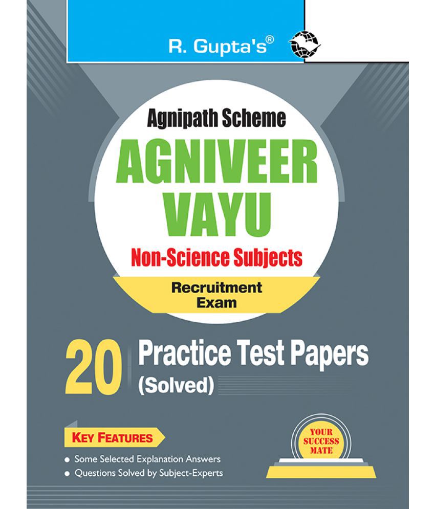     			Agnipath : AGNIVEER VAYU (Non-Science) Air Force Exam - 20 Practice Test Papers (Solved)