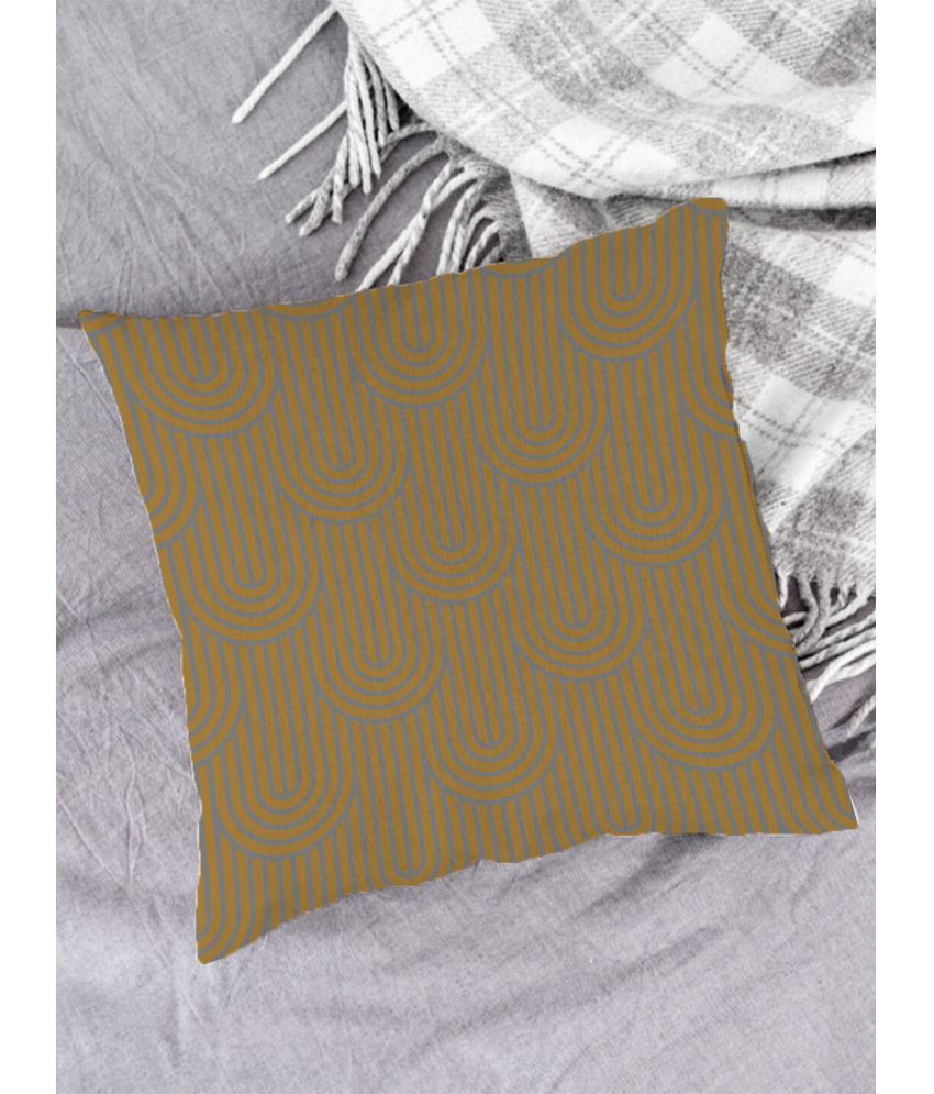     			Houzzcode Single Beige Pillow Cover