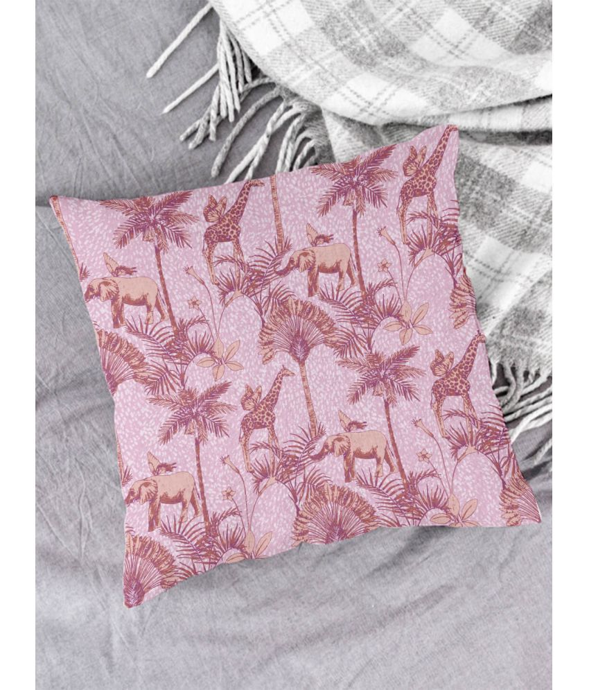     			Houzzcode Single Pink Pillow Cover