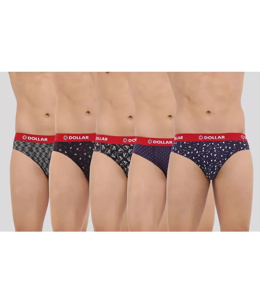 Dollar Bigboss - Multicolor Cotton Men's Briefs ( Pack of 5 ) - Buy Dollar  Bigboss - Multicolor Cotton Men's Briefs ( Pack of 5 ) Online at Best  Prices in India on Snapdeal