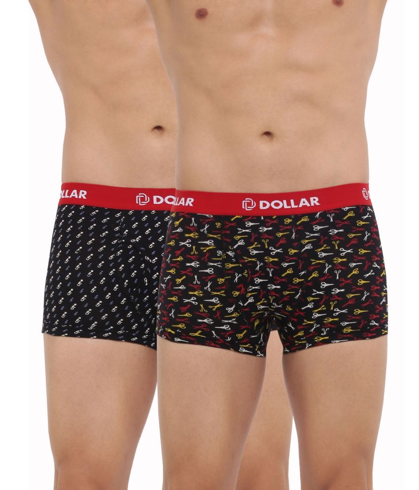     			Pack of 2 Dollar Bigboss - Multicolor Cotton Blend Men's Trunks