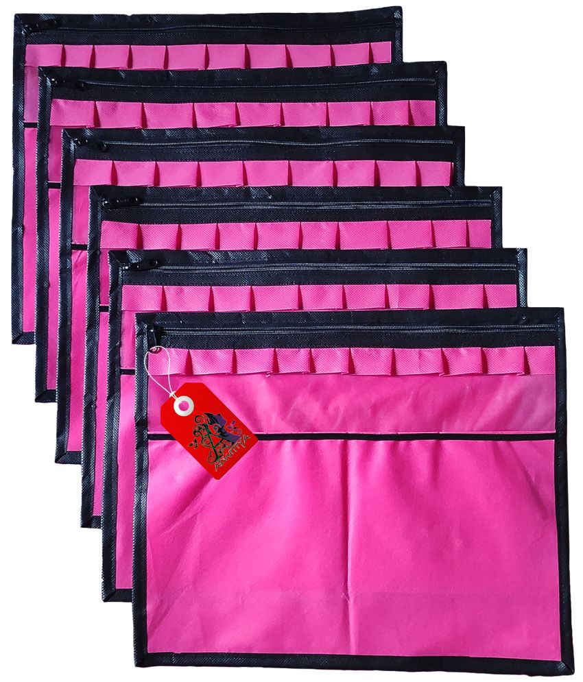     			ADWITIYA - Pink Saree Covers ( 6 Pcs )