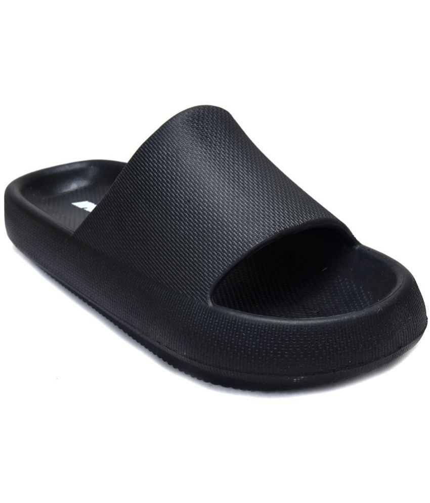     			Ajanta - Black Men's Slides