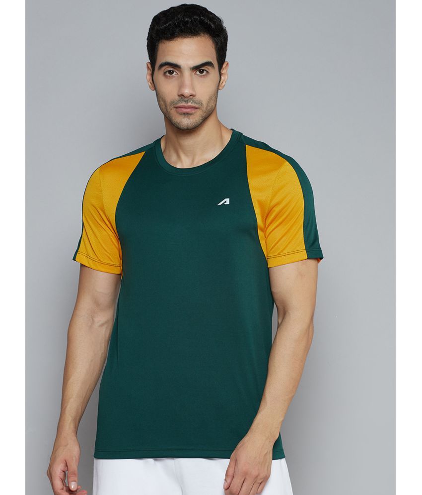     			Alcis - Green Polyester Slim Fit Men's Sports T-Shirt ( Pack of 1 )