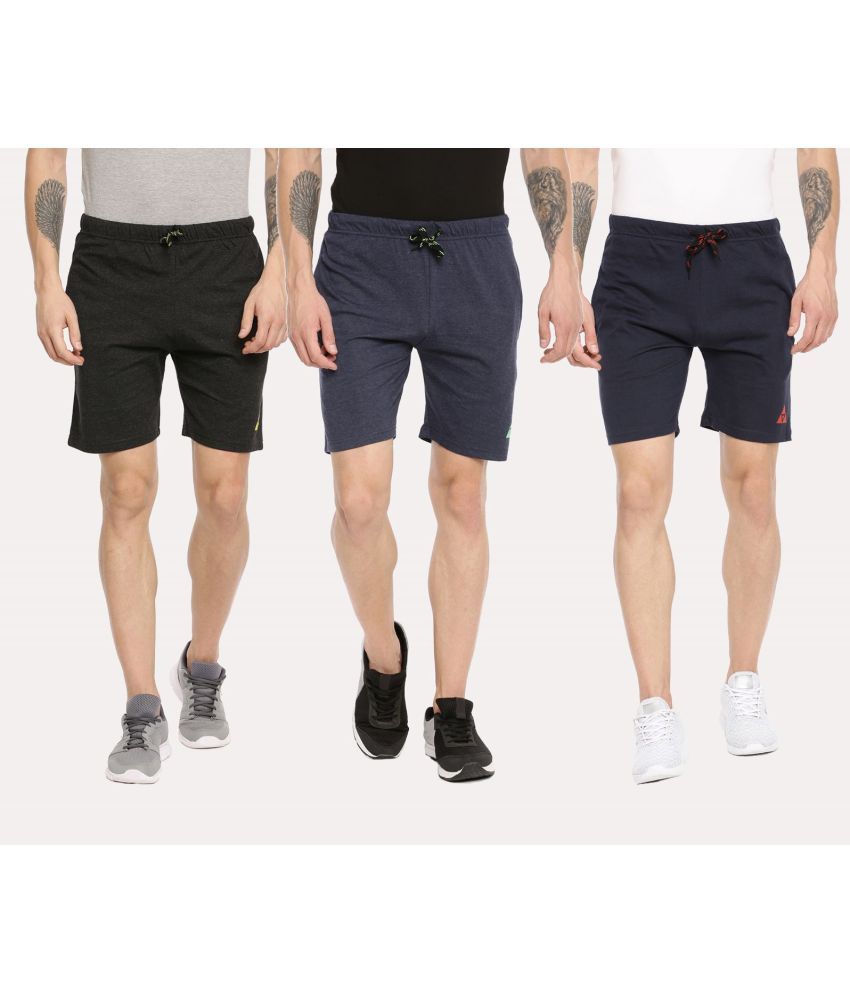     			Ardeur - Multi Cotton Blend Men's Shorts ( Pack of 3 )