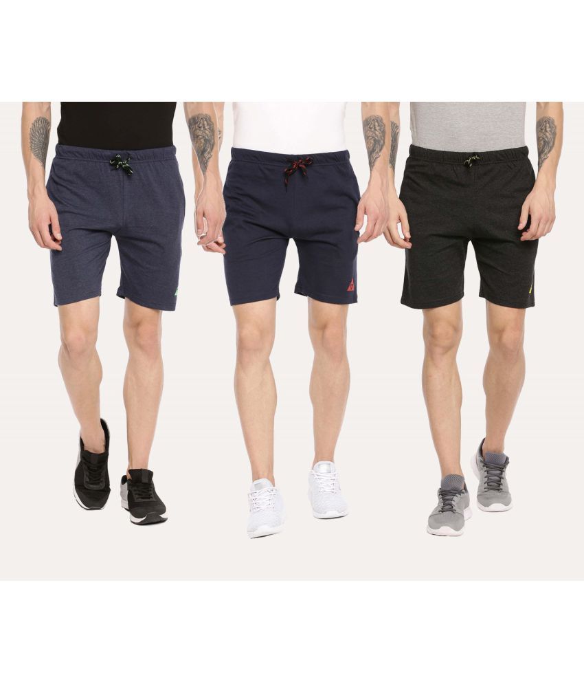     			Ardeur - Multi Cotton Blend Men's Shorts ( Pack of 3 )