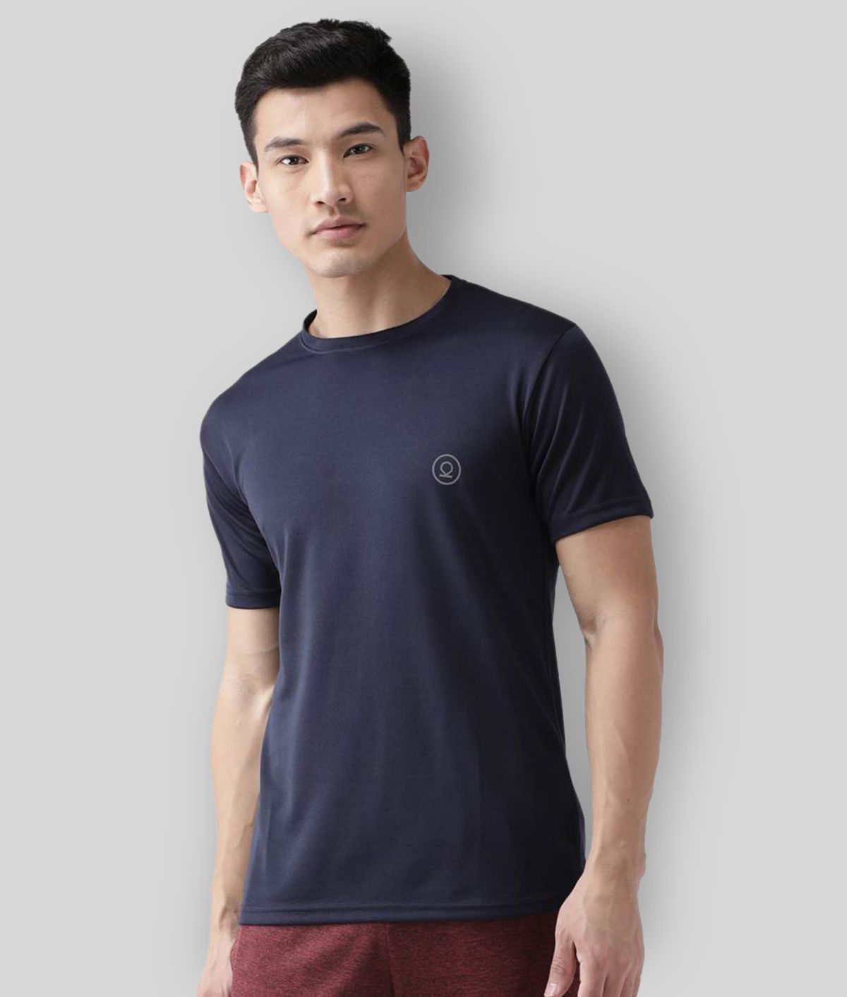     			Chkokko - Polyester Regular Fit Navy Blue Men's Sports Polo T-Shirt ( Pack of 1 )