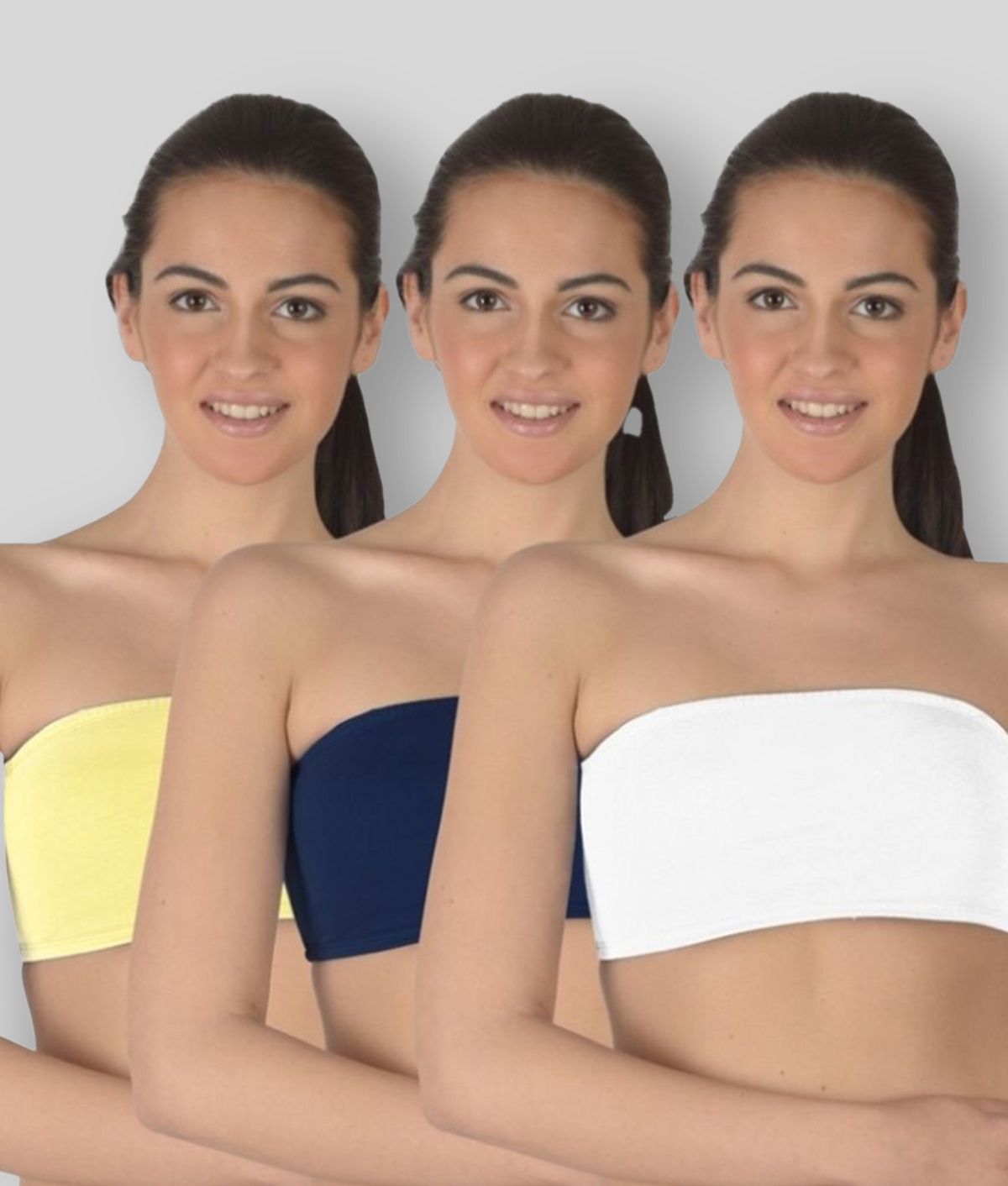     			Selfcare Multi Color  Bra Pack of 3