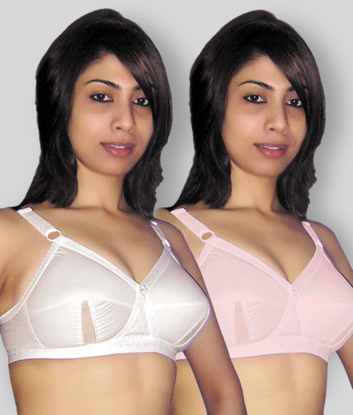     			Selfcare Multi Color Non-Padded Bra Pack of 2