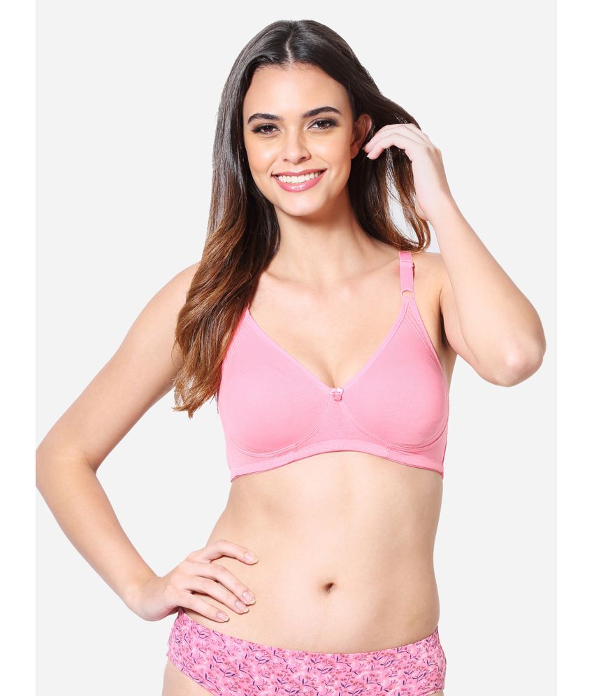     			VStar Cotton Blend Non Padded Women's T-Shirt Bra ( Pink )