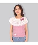 Cutecumber Pack of 1 Girls Georgette Top ( Pink )