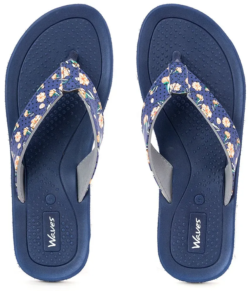 KHADIM Navy Blue Women s Slipper Buy KHADIM Navy Blue