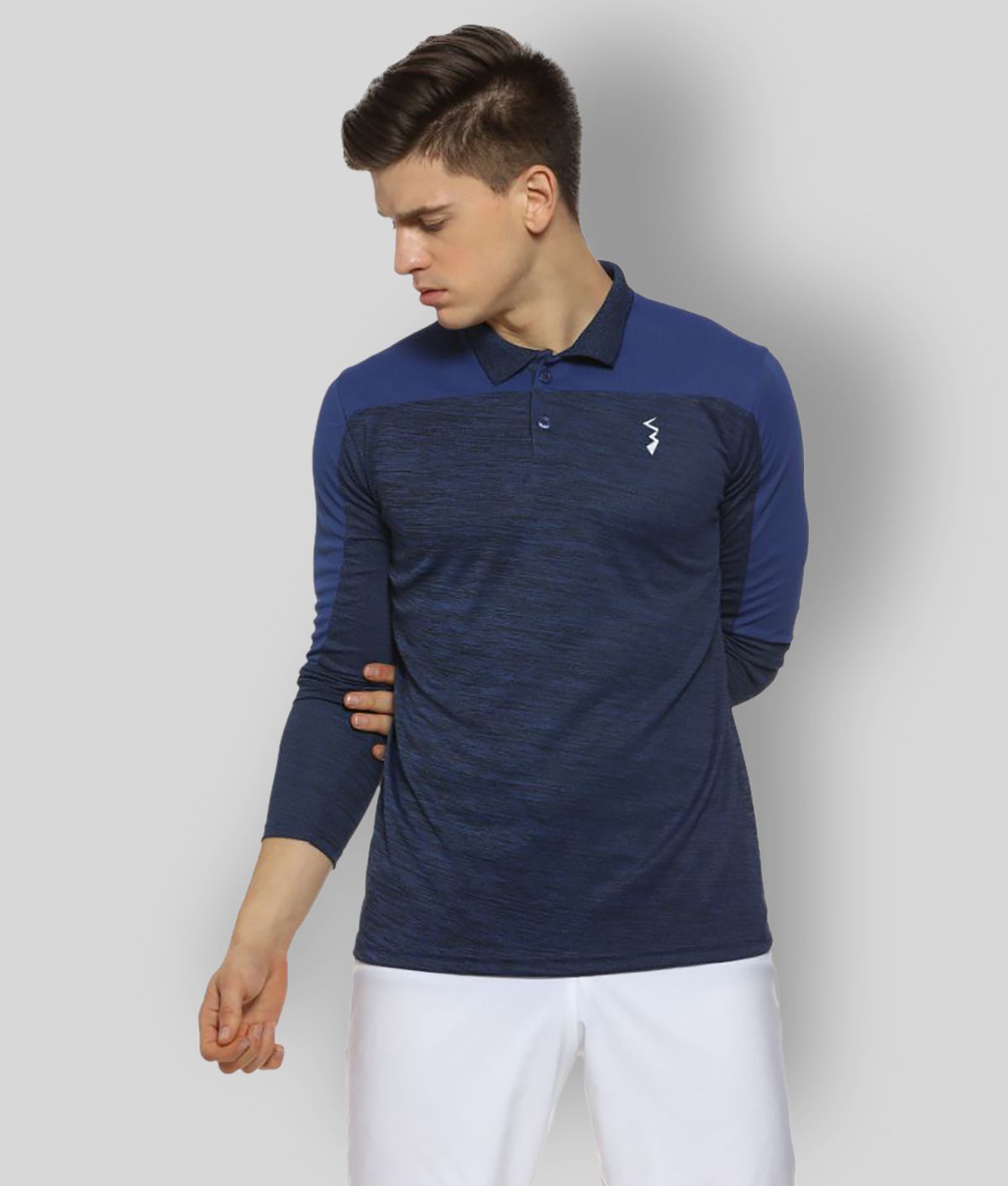     			Campus Sutra - Navy Blue Polyester Regular Fit Men's Sports Polo T-Shirt ( Pack of 1 )