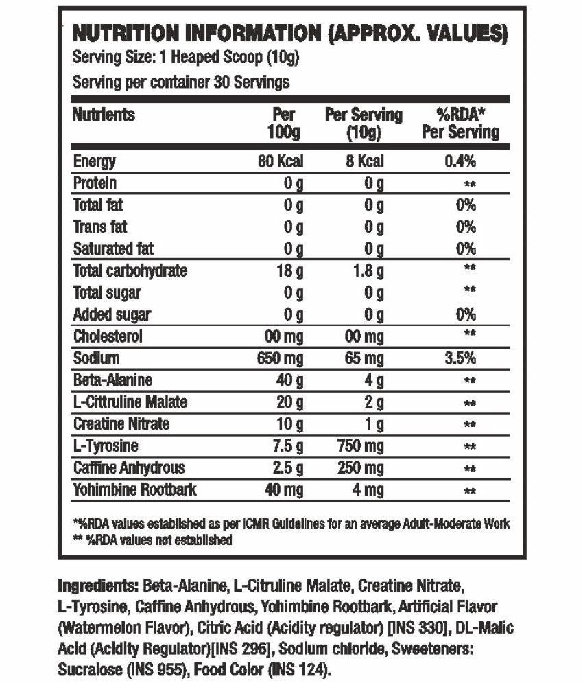 HealthXP Maniac Pre Workout, 30 Servings 300 gm Buy HealthXP Maniac