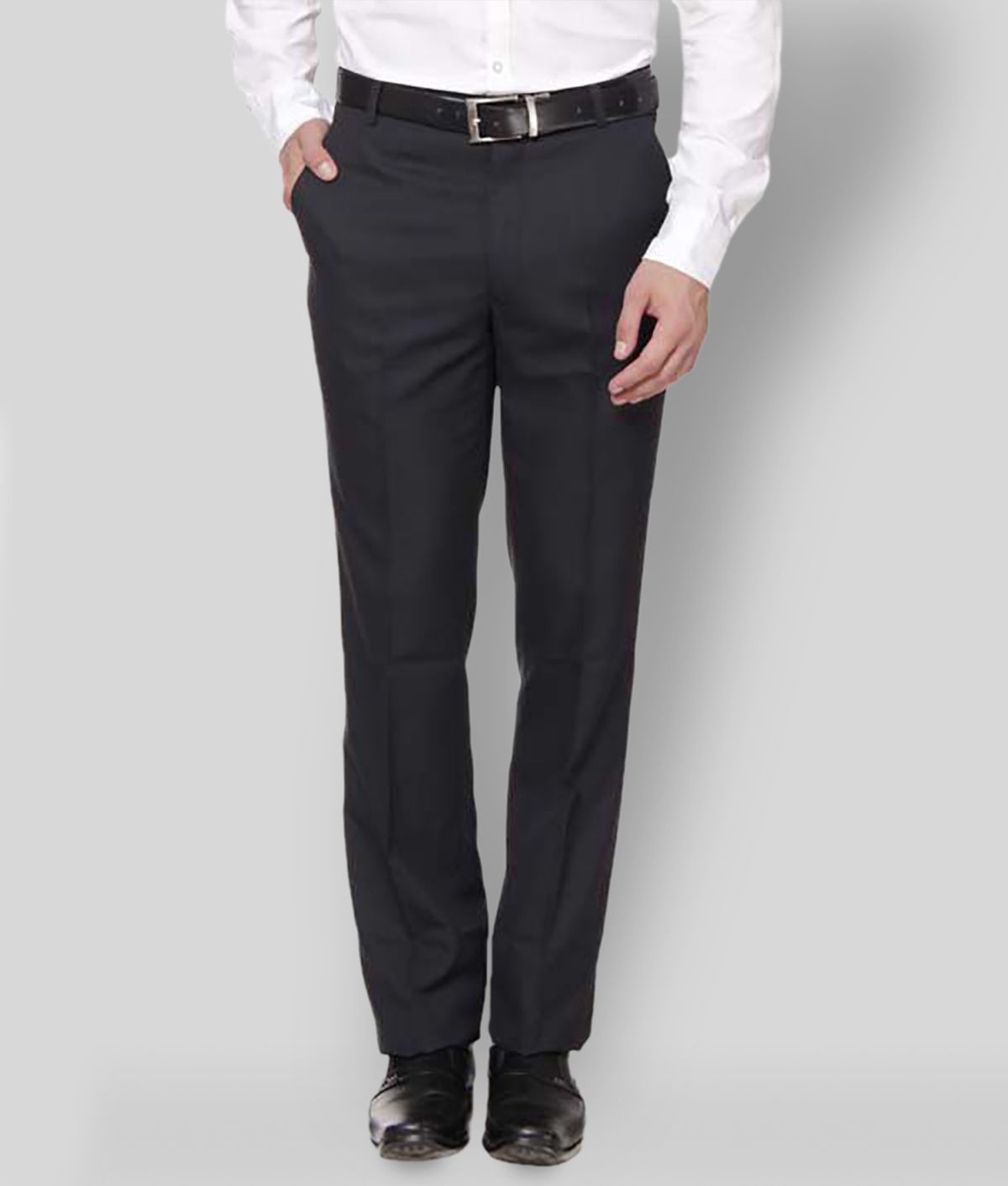     			Inspire Clothing Inspiration - Black Polycotton Slim - Fit Men's Formal Pants ( Pack of 1 )
