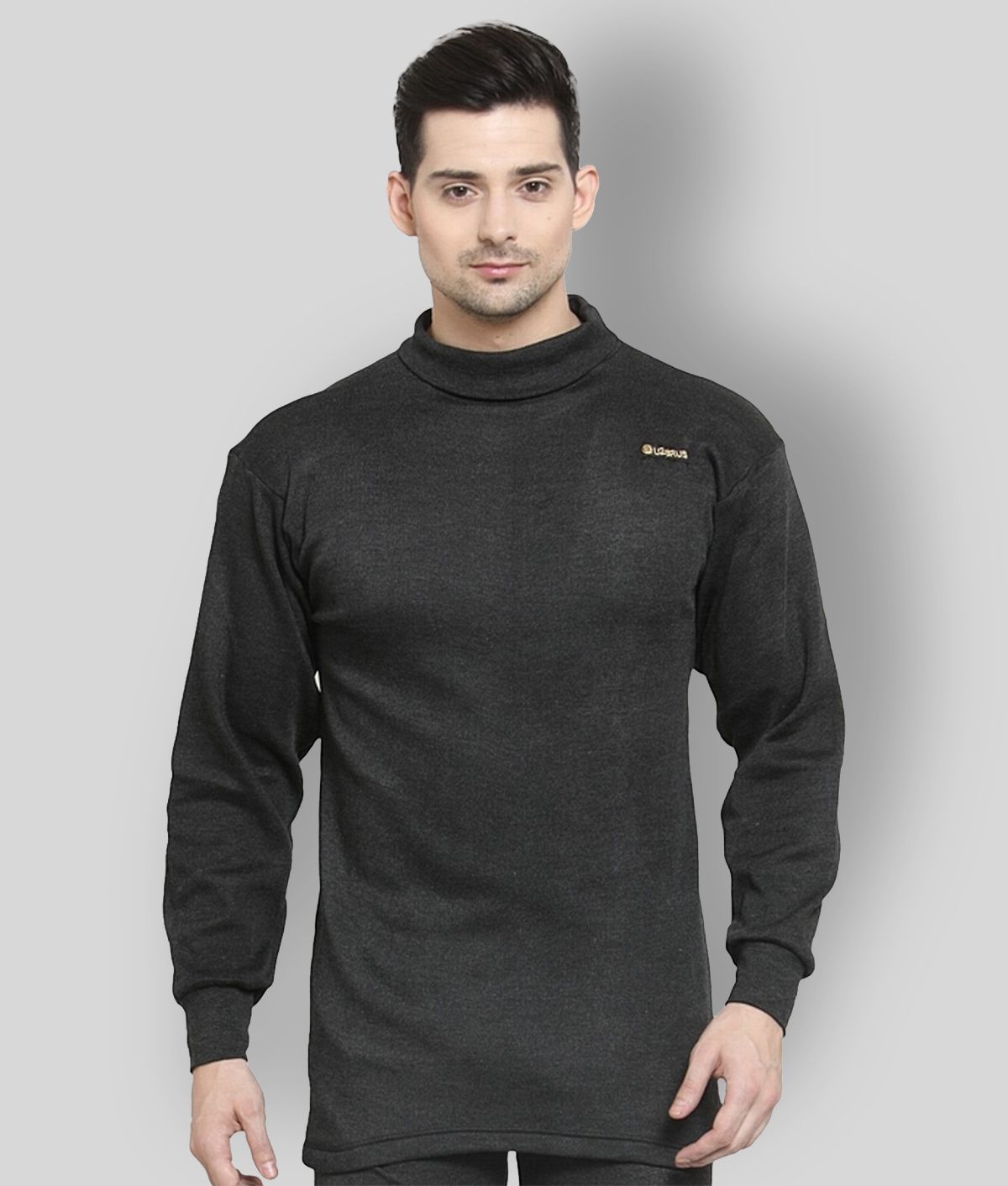     			Uzarus Pack of 1 Cotton Blend Thermal Tops For Men's ( Black )