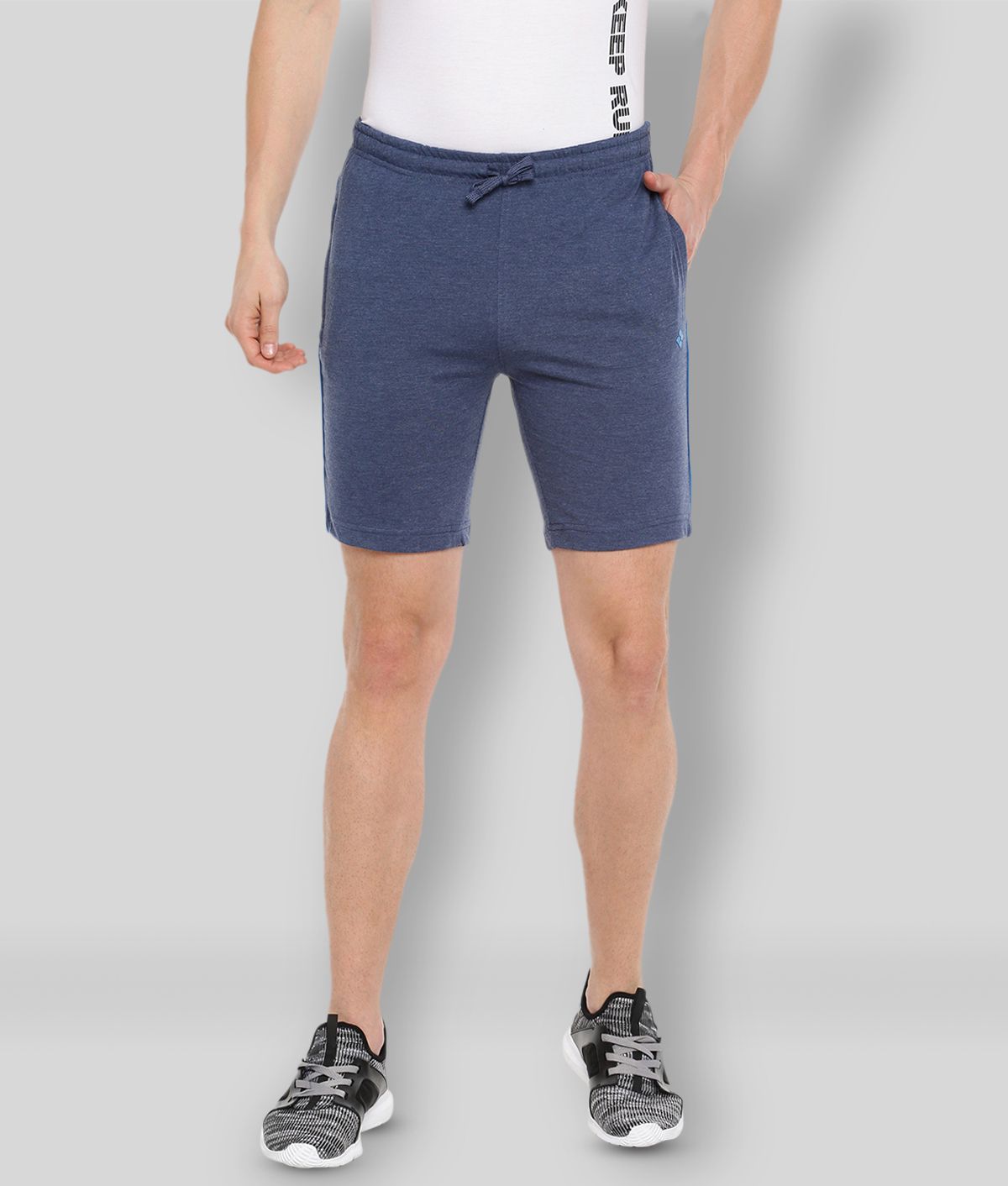     			Dollar - Blue Cotton Blend Men's Shorts ( Pack of 1 )