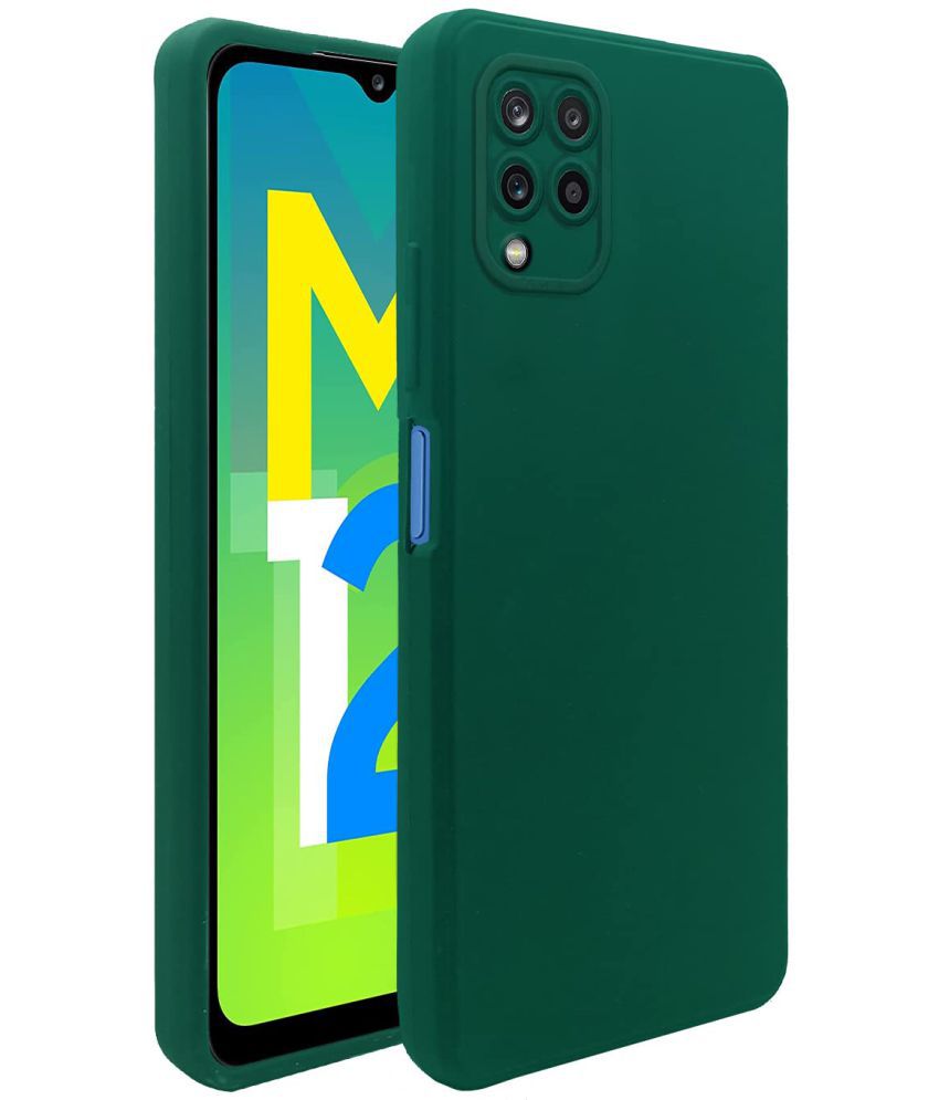     			Doyen Creations - Green Silicon Silicon Soft cases Compatible For Samsung Galaxy M12 ( Pack of 1 )