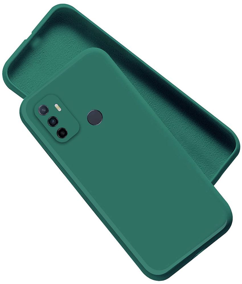     			KOVADO - Green Silicon Silicon Soft cases Compatible For Oppo A53 ( Pack of 1 )