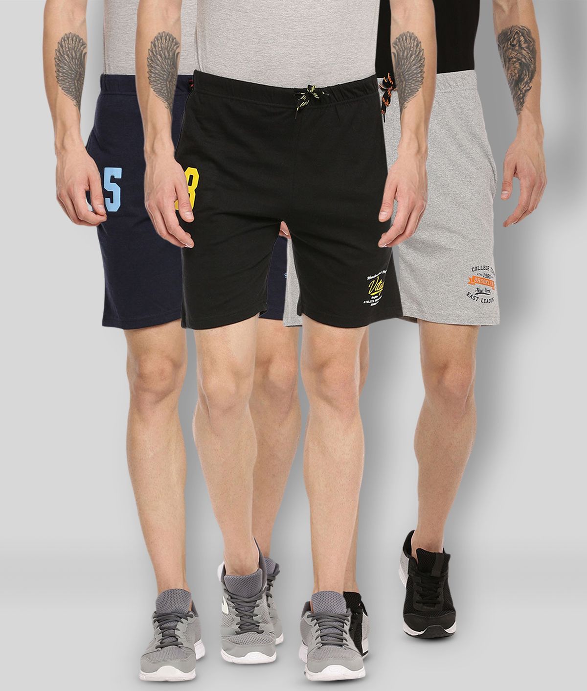     			Ardeur - Multi Cotton Blend Men's Shorts ( Pack of 3 )