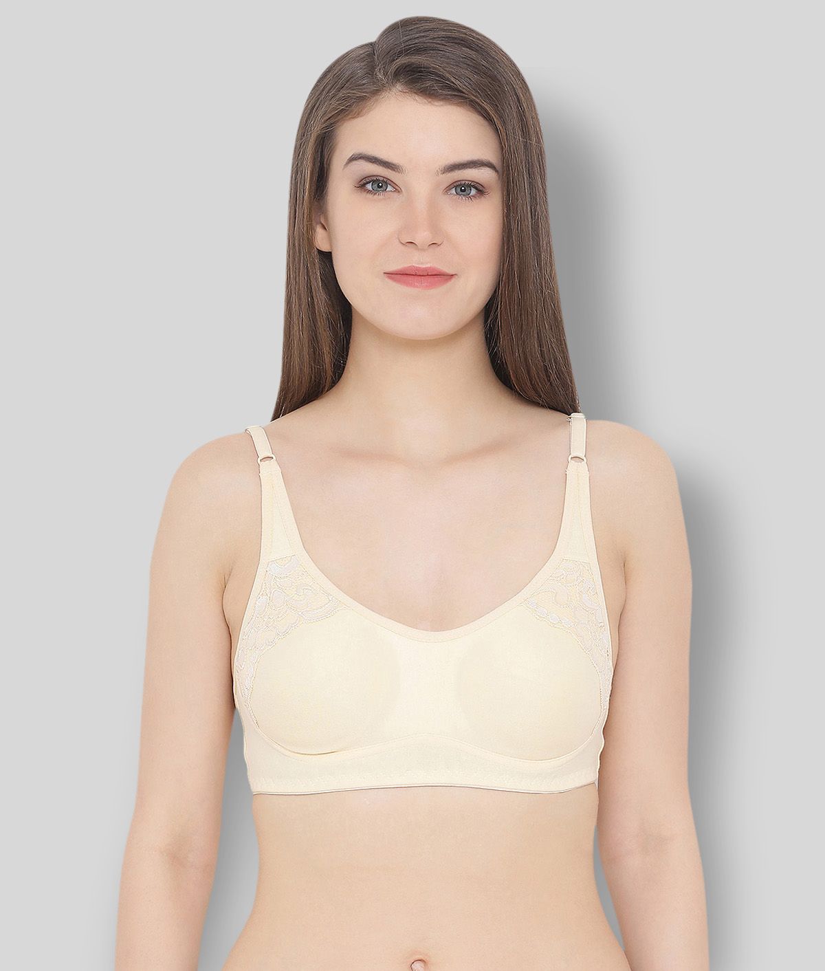     			Clovia Cotton Non Padded Women's Everyday Bra ( Beige )