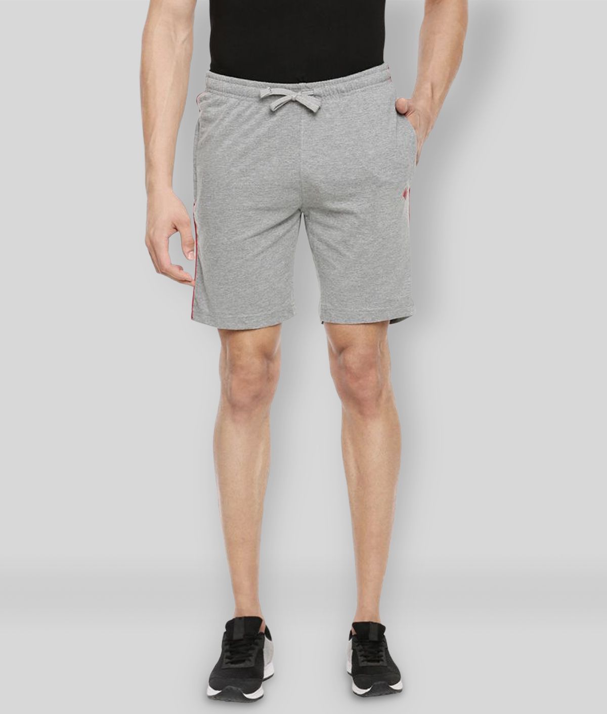     			Dollar - Grey Cotton Blend Men's Shorts ( Pack of 1 )