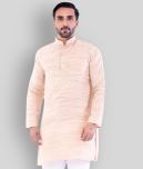 DESHBANDHU DBK - Beige Cotton Blend Men's Regular Kurta ( Pack of 1 )