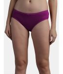 N-Gal Cotton Solid Women's Hipster ( Purple ) NTPN01