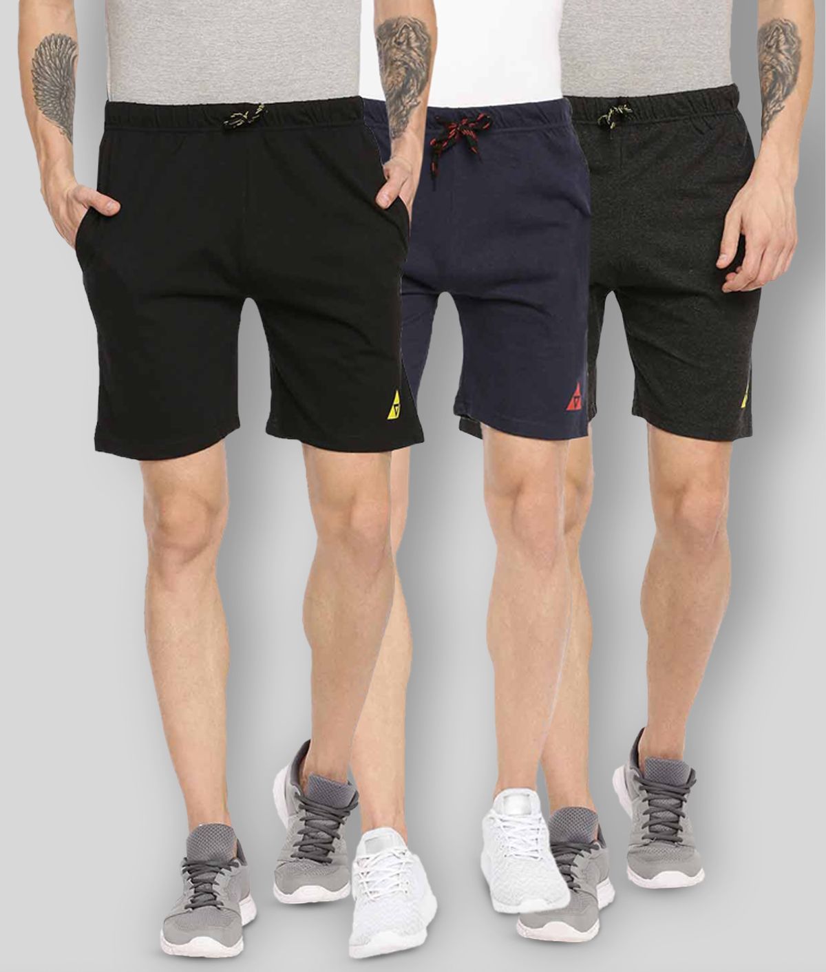     			Ardeur - Multi Cotton Blend Men's Shorts ( Pack of 3 )