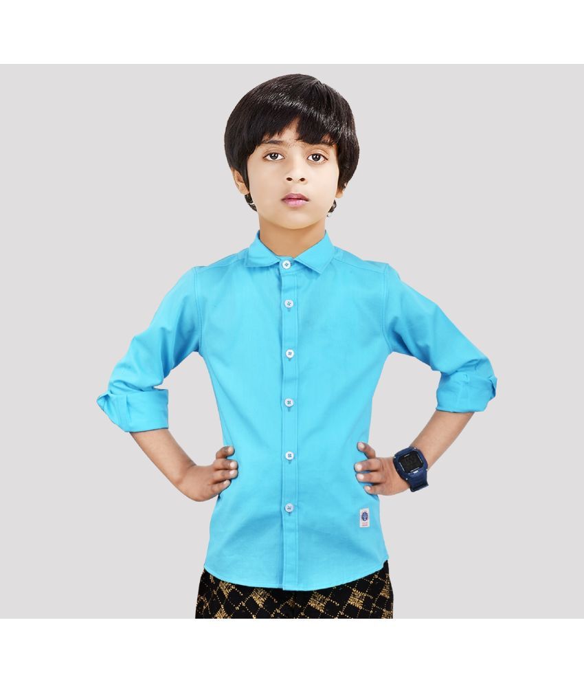     			Made In The Shade 100% Cotton Boys Full Sleeve Shirt