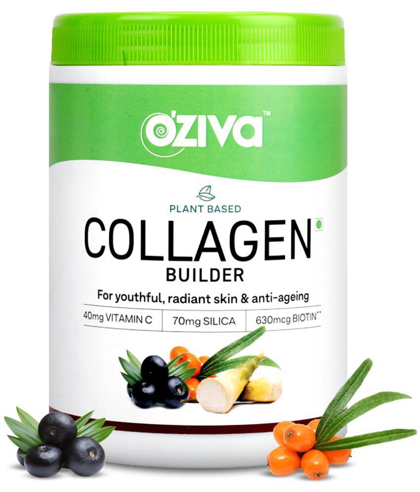     			OZiva Plant Based Collagen Builder for Glowing & Youthful Skin | Collagen Supplement for Men & Women (250g)