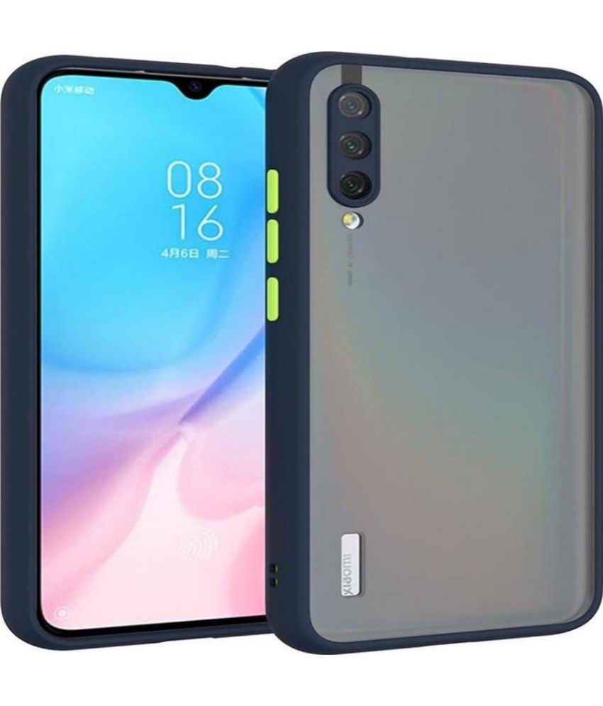     			EASYGEAR - Blue TPU Glossy Cases Hybrid Covers Compatible For Xiaomi Mi A3 ( Pack of 1 )