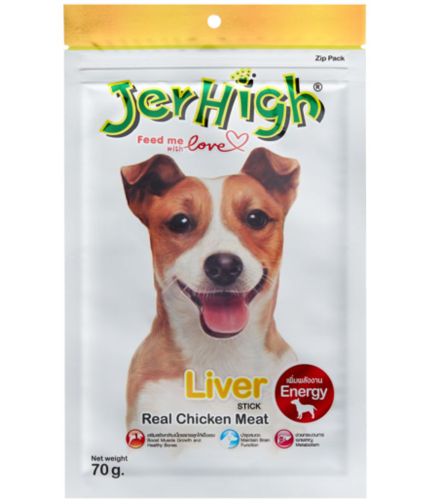     			Jerhigh Dog Treats Liver Sticks 70gm (Pack of 3)