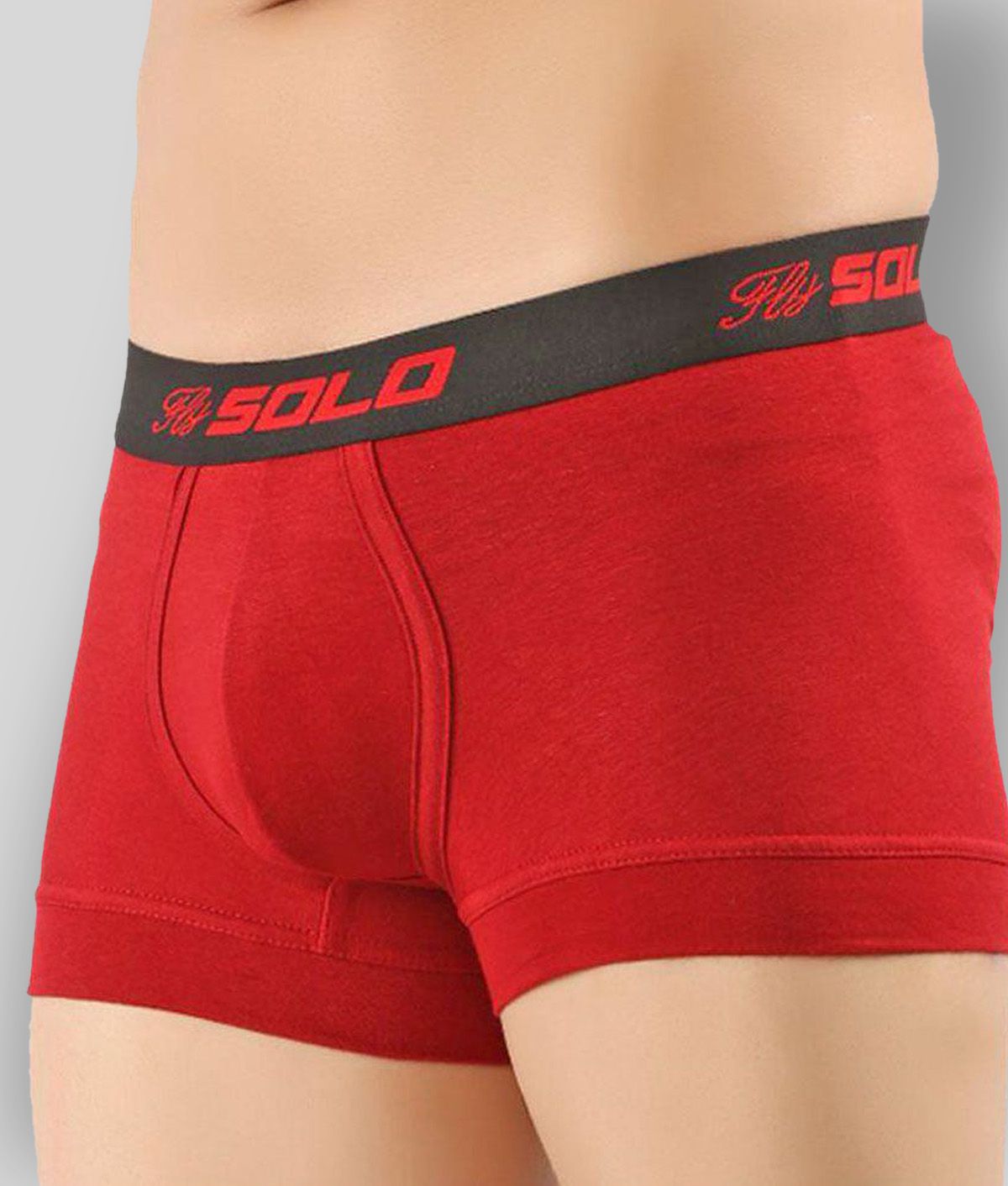     			Solo - Red Cotton Blend Men's Trunks ( Pack of 1 )