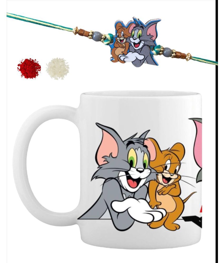     			thriftkart Rakhi Hampers Multicolour TOM AND JERRY RAKHI WITH MUG